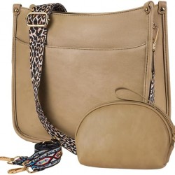 Crossbody bag with guitar strap for women