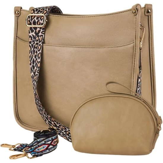 Crossbody bag with guitar strap for women