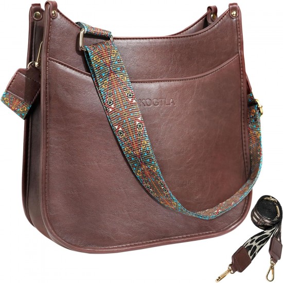 Crossbody bag with guitar strap for women