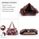 Women's Handbag Top Handle Hobo Wallet Spacious Casual Shoulder Bag PU Handbag Women's Wallet