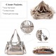 Women's Handbag Top Handle Hobo Wallet Spacious Casual Shoulder Bag PU Handbag Women's Wallet