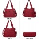 Women's Handbag Top Handle Hobo Wallet Spacious Casual Shoulder Bag PU Handbag Women's Wallet