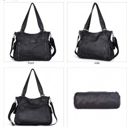 Women's Handbag Top Handle Hobo Wallet Spacious Casual Shoulder Bag PU Handbag Women's Wallet