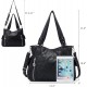 Women's Handbag Top Handle Hobo Wallet Spacious Casual Shoulder Bag PU Handbag Women's Wallet