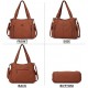 Women's Handbag Top Handle Hobo Wallet Spacious Casual Shoulder Bag PU Handbag Women's Wallet