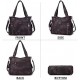 Women's Handbag Top Handle Hobo Wallet Spacious Casual Shoulder Bag PU Handbag Women's Wallet