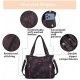 Women's Handbag Top Handle Hobo Wallet Spacious Casual Shoulder Bag PU Handbag Women's Wallet