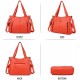 Women's Handbag Top Handle Hobo Wallet Spacious Casual Shoulder Bag PU Handbag Women's Wallet