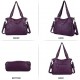 Women's Handbag Top Handle Hobo Wallet Spacious Casual Shoulder Bag PU Handbag Women's Wallet