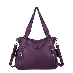 Women's Handbag Top Handle Hobo Wallet Spacious Casual Shoulder Bag PU Handbag Women's Wallet