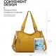 Women's Handbag Top Handle Hobo Wallet Spacious Casual Shoulder Bag PU Handbag Women's Wallet