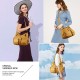 Wallet and handbag Women's handbag One shoulder top handle shoulder bag Hobo bag Fashion washed leather wallet