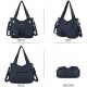 Wallet and handbag Women's handbag One shoulder top handle shoulder bag Hobo bag Fashion washed leather wallet