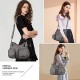 Wallet and handbag Women's handbag One shoulder top handle shoulder bag Hobo bag Fashion washed leather wallet