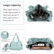 Wallet and handbag Women's handbag One shoulder top handle shoulder bag Hobo bag Fashion washed leather wallet