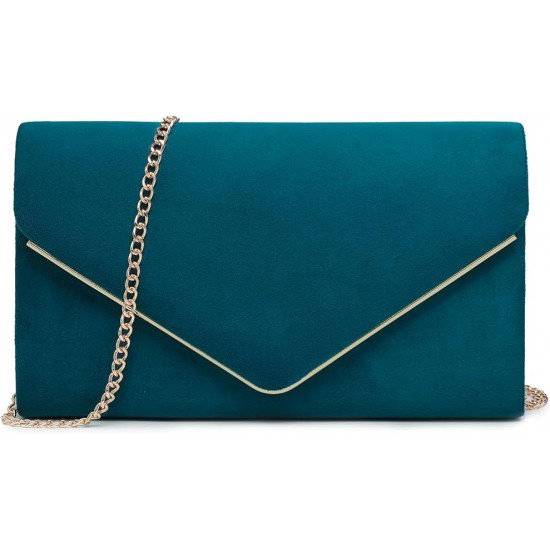 Women Faux Suede Evening Clutch Bags Formal Party Clutches Wedding Purses Cocktail Prom Clutches