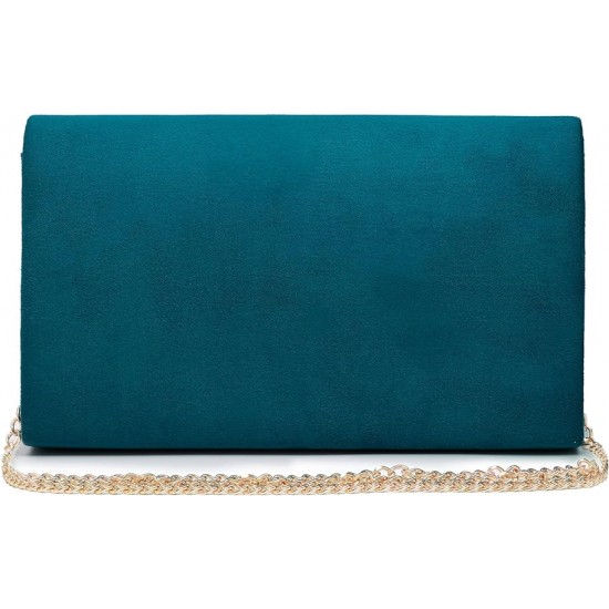 Women Faux Suede Evening Clutch Bags Formal Party Clutches Wedding Purses Cocktail Prom Clutches