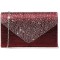 Ladies Frosted Satin Evening Clutch Purse Bag Crossbody Handbags Party Prom Wedding Envelope