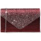 Ladies Frosted Satin Evening Clutch Purse Bag Crossbody Handbags Party Prom Wedding Envelope