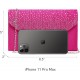 Ladies Frosted Satin Evening Clutch Purse Bag Crossbody Handbags Party Prom Wedding Envelope