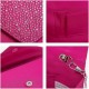 Ladies Frosted Satin Evening Clutch Purse Bag Crossbody Handbags Party Prom Wedding Envelope