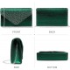 Ladies Frosted Satin Evening Clutch Purse Bag Crossbody Handbags Party Prom Wedding Envelope