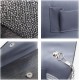 Ladies Frosted Satin Evening Clutch Purse Bag Crossbody Handbags Party Prom Wedding Envelope