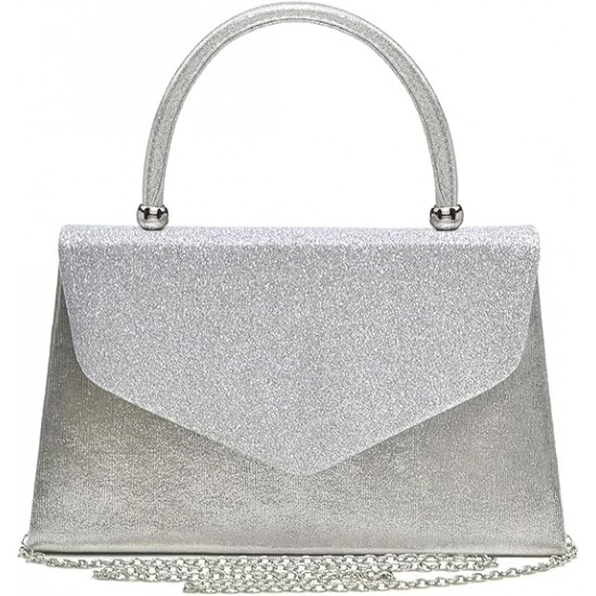 Women's Evening Bag Party Clutches Wedding Purses Cocktail Prom Handbags with Frosted Glittering