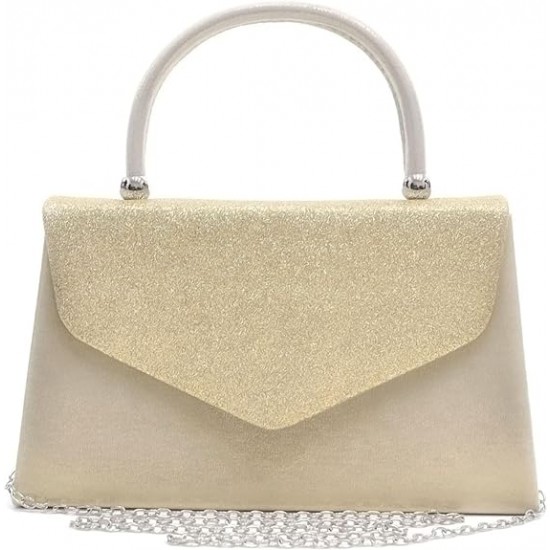 Women's Evening Bag Party Clutches Wedding Purses Cocktail Prom Handbags with Frosted Glittering