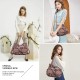 Wallet and handbag Women's handbag One shoulder top handle shoulder bag Hobo bag Fashion washed leather wallet