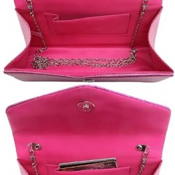 Women's Evening Bag Party Clutches Wedding Purses Cocktail Prom Handbags with Frosted Glittering