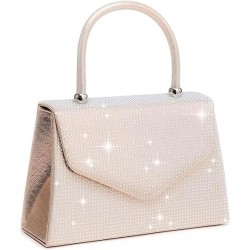 Women's Evening Bag Party Clutches Wedding Purses Cocktail Prom Handbags with Frosted Glittering